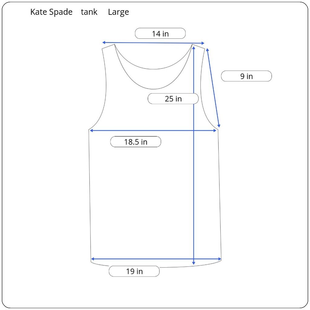 Kate Spade Black Bow Tank Top Size Large - Picture 9 of 9